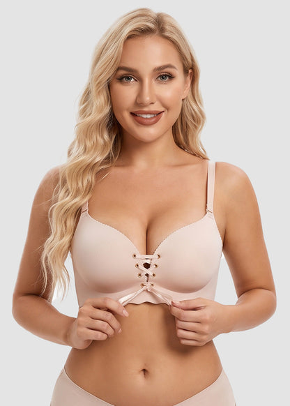Women's Drawstring Push-Up Comfort Bra