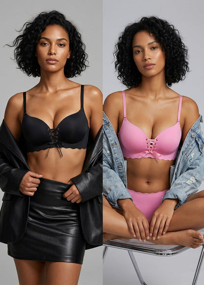 Women's Drawstring Push-Up Comfort Bra
