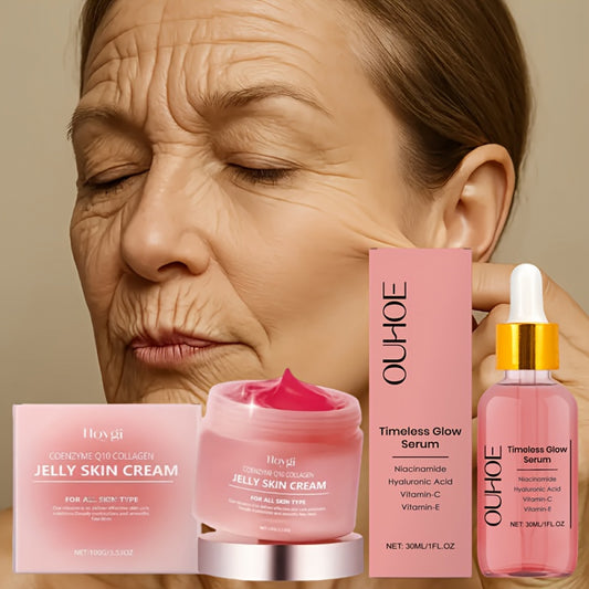 Korean Beauty Collagen Cream & Serum Set