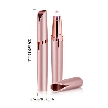 Portable Rechargeable Electric Eyebrow And Bikini Trimmer with 2 Blades | Stainless Steel Blades, USB Charging, Suitable for Eyebrows, Armpits, Arms, Fingers, Legs