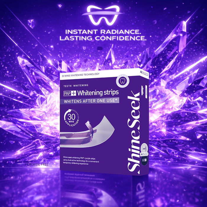 20pcs/10Pairs New Formula Purple PAP And Teeth Strips, 2Nd Generation Purple PAP Formula, Fast Without Damaging Gums, Non-Sensitive, Non-Irritating, Gentle Teeth, Suitable for Quick Teeth Before Dates And Parties, Unleashing Charming Smile