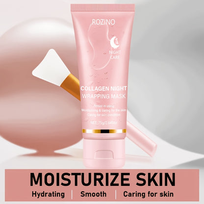 [Instant Lifting And Firming, Seven-In-One Sleep Mask]Collagen-Rich Moisturizing Night Mask, Contains Niacinamide And Collagen, Instantly Lifts And Firms, Smooths Skin, Brightens Complexion, Provides Long-Lasting Hydration And Oil Control, Sagging