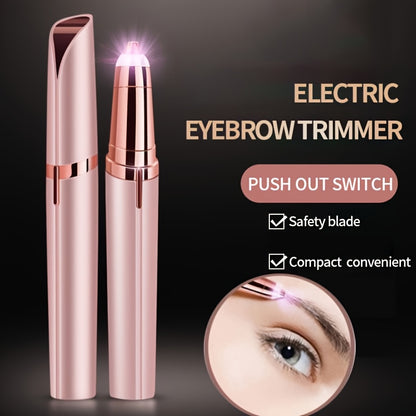 Portable Rechargeable Electric Eyebrow And Bikini Trimmer with 2 Blades | Stainless Steel Blades, USB Charging, Suitable for Eyebrows, Armpits, Arms, Fingers, Legs