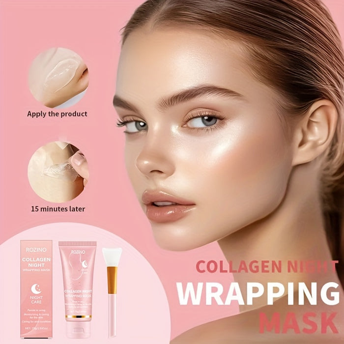 [Instant Lifting And Firming, Seven-In-One Sleep Mask]Collagen-Rich Moisturizing Night Mask, Contains Niacinamide And Collagen, Instantly Lifts And Firms, Smooths Skin, Brightens Complexion, Provides Long-Lasting Hydration And Oil Control, Sagging