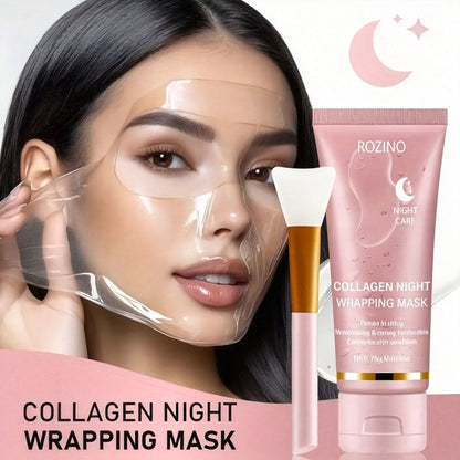 [Instant Lifting And Firming, Seven-In-One Sleep Mask]Collagen-Rich Moisturizing Night Mask, Contains Niacinamide And Collagen, Instantly Lifts And Firms, Smooths Skin, Brightens Complexion, Provides Long-Lasting Hydration And Oil Control, Sagging