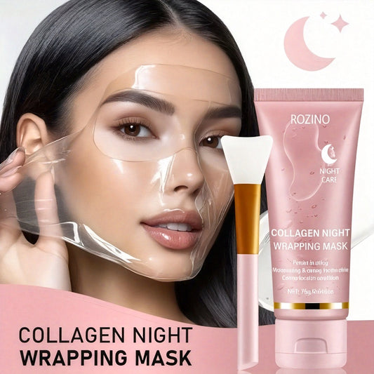 [Instant Lifting And Firming, Seven-In-One Sleep Mask]Collagen-Rich Moisturizing Night Mask, Contains Niacinamide And Collagen, Instantly Lifts And Firms, Smooths Skin, Brightens Complexion, Provides Long-Lasting Hydration And Oil Control, Sagging