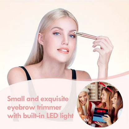 Portable Rechargeable Electric Eyebrow And Bikini Trimmer with 2 Blades | Stainless Steel Blades, USB Charging, Suitable for Eyebrows, Armpits, Arms, Fingers, Legs
