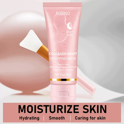 [Instant Lifting And Firming, Seven-In-One Sleep Mask]Collagen-Rich Moisturizing Night Mask, Contains Niacinamide And Collagen, Instantly Lifts And Firms, Smooths Skin, Brightens Complexion, Provides Long-Lasting Hydration And Oil Control, Sagging