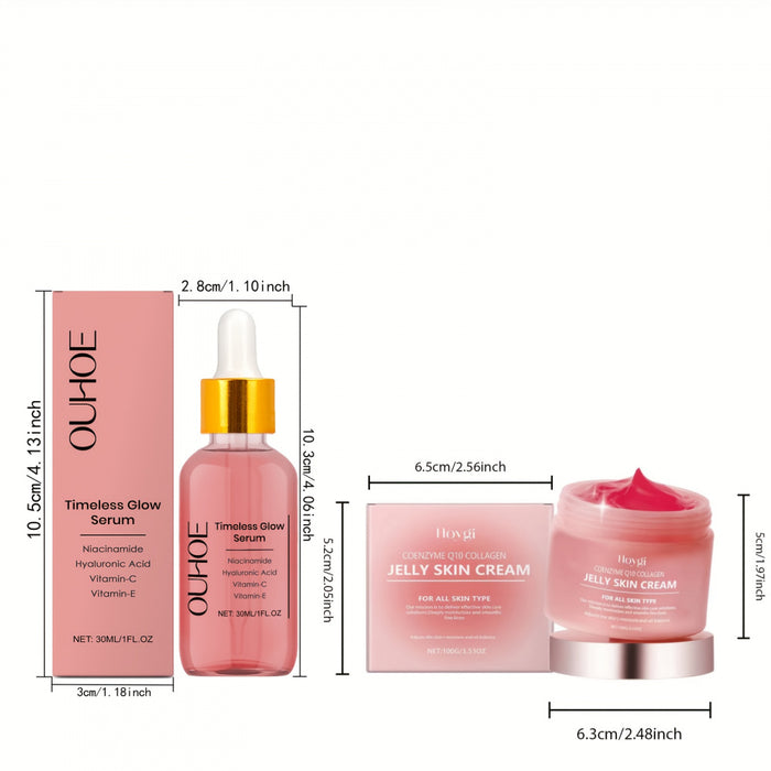 Korean Beauty Collagen Cream & Serum Set