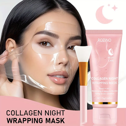 [Instant Lifting And Firming, Seven-In-One Sleep Mask]Collagen-Rich Moisturizing Night Mask, Contains Niacinamide And Collagen, Instantly Lifts And Firms, Smooths Skin, Brightens Complexion, Provides Long-Lasting Hydration And Oil Control, Sagging