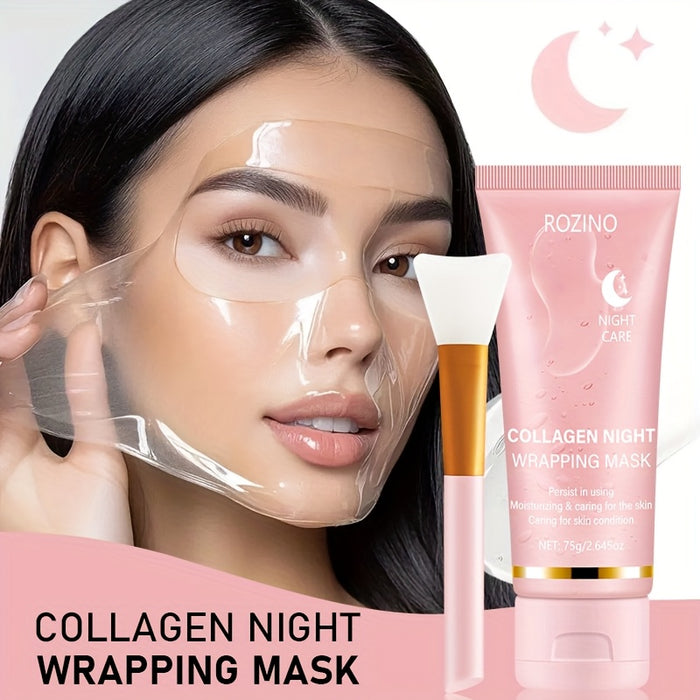 [Instant Lifting And Firming, Seven-In-One Sleep Mask]Collagen-Rich Moisturizing Night Mask, Contains Niacinamide And Collagen, Instantly Lifts And Firms, Smooths Skin, Brightens Complexion, Provides Long-Lasting Hydration And Oil Control, Sagging