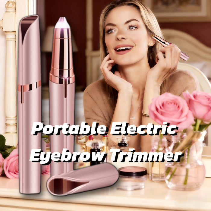 Portable Rechargeable Electric Eyebrow And Bikini Trimmer with 2 Blades | Stainless Steel Blades, USB Charging, Suitable for Eyebrows, Armpits, Arms, Fingers, Legs