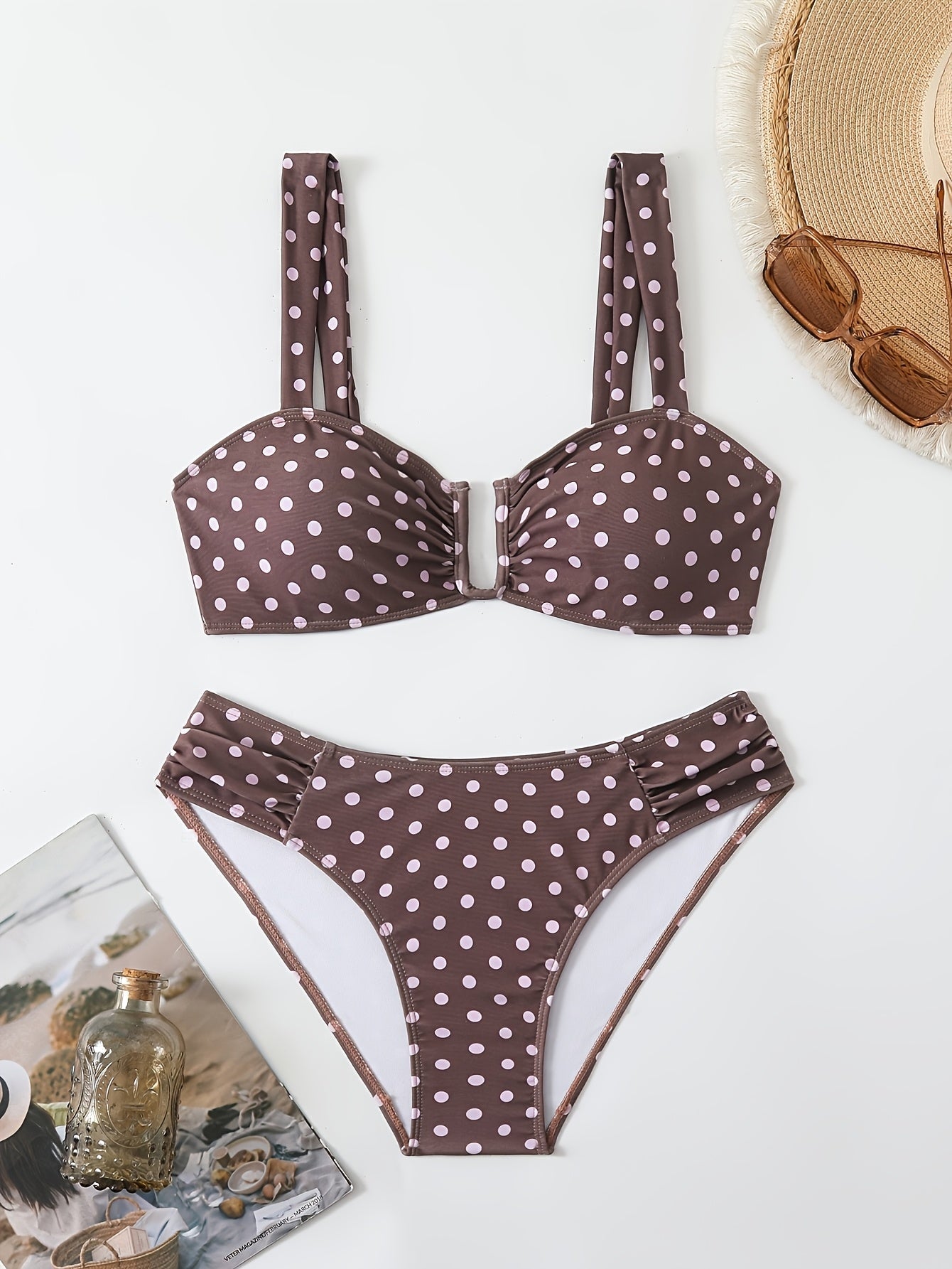 Cannes Charm – Elegance Polka Dot Bikini - Maison Moriah