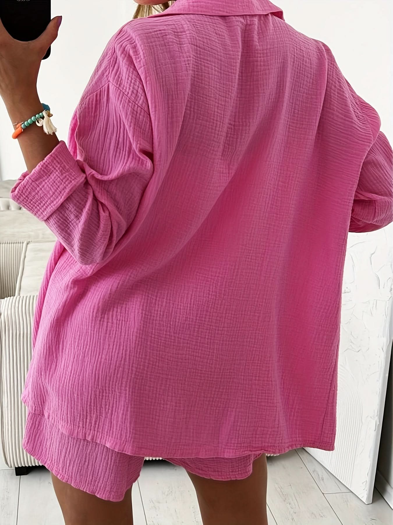 Cardigan & Shorts Set — Casual Everyday Comfort - Maison Moriah
