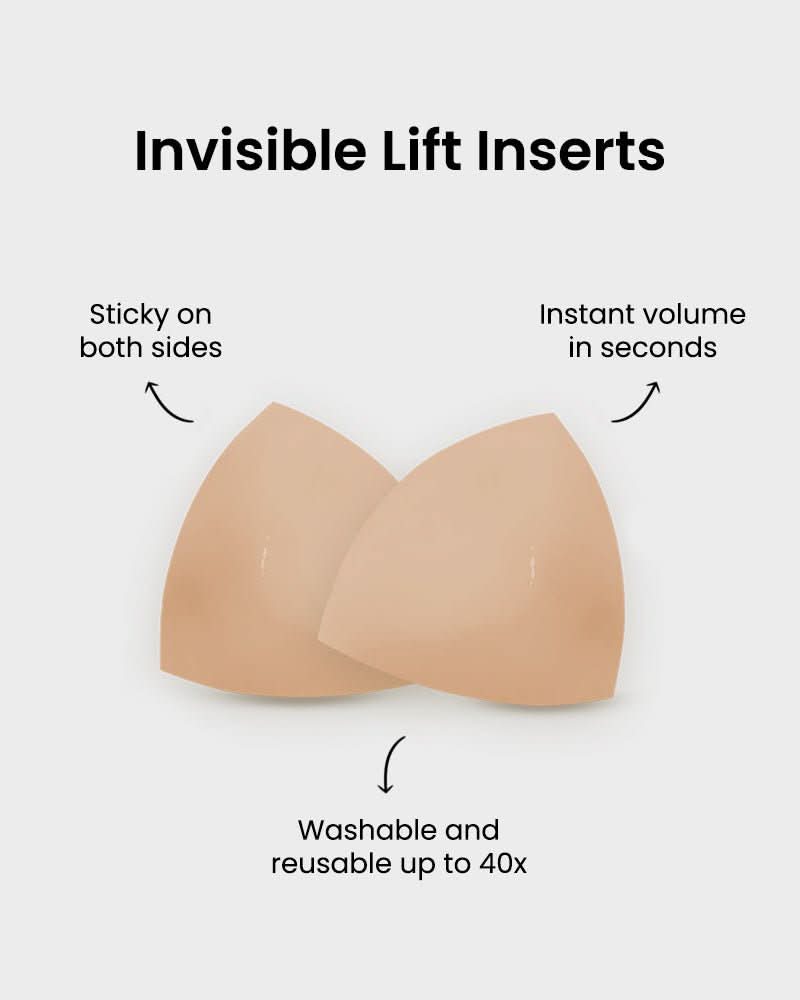 Double - Sided Adhesive Invisible Lift Inserts (2 Pairs) - Maison Moriah