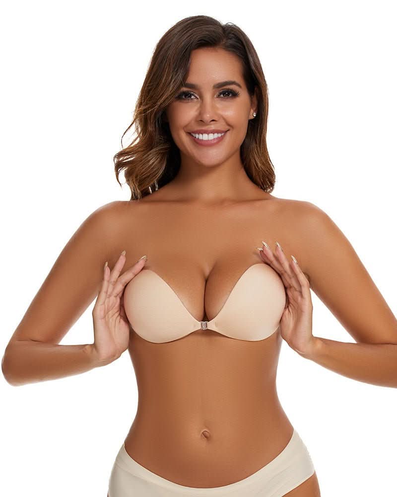 Front Closure Adhesive Invisible Push - Up Bra(2 Pairs) - Maison Moriah