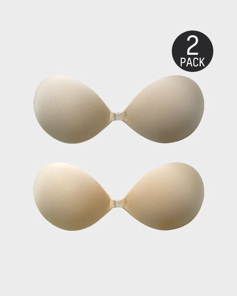 Front Closure Adhesive Invisible Push - Up Bra(2 Pairs) - Maison Moriah
