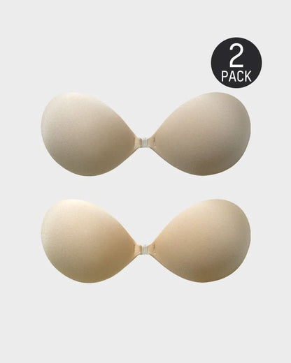 Front Closure Adhesive Invisible Push - Up Bra(2 Pairs) - Maison Moriah