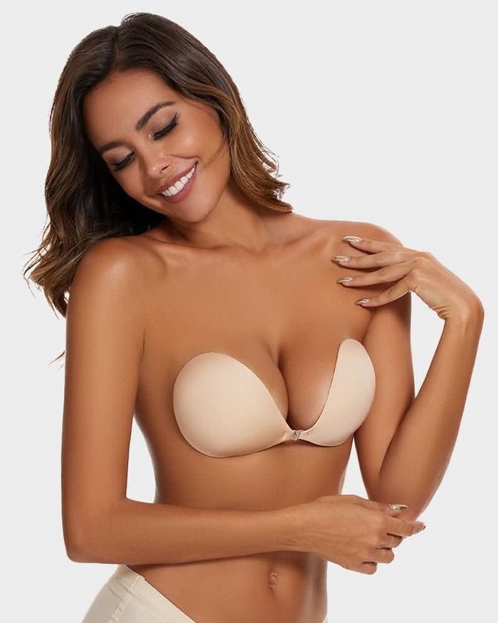 Front Closure Adhesive Invisible Push - Up Bra(2 Pairs) - Maison Moriah