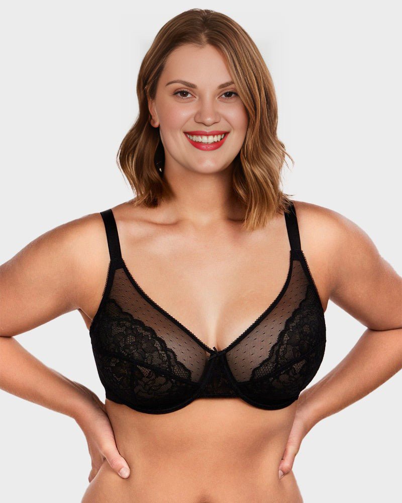 Full Coverage Lace Minimizer Bra - Petal - Maison Moriah