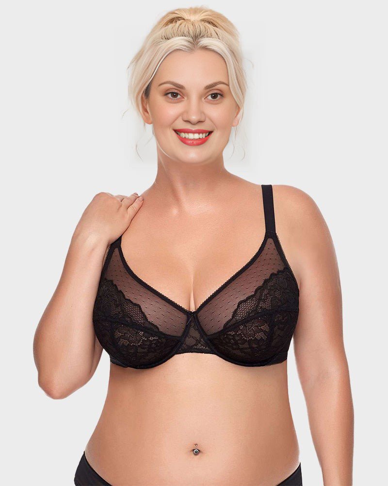 Full Coverage Lace Minimizer Bra - Petal - Maison Moriah