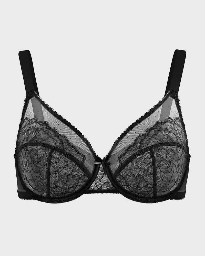 Full Coverage Lace Minimizer Bra - Petal - Maison Moriah