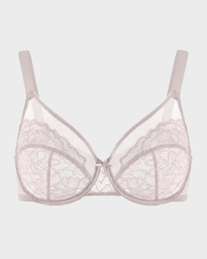 Full Coverage Lace Minimizer Bra - Petal - Maison Moriah