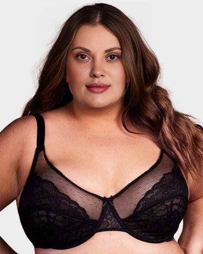 Full Coverage Lace Minimizer Bra - Petal - Maison Moriah