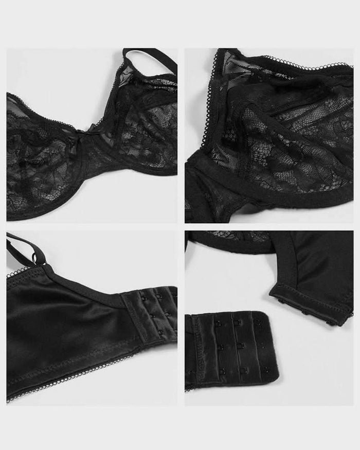 Full Coverage Lace Minimizer Bra - Petal - Maison Moriah