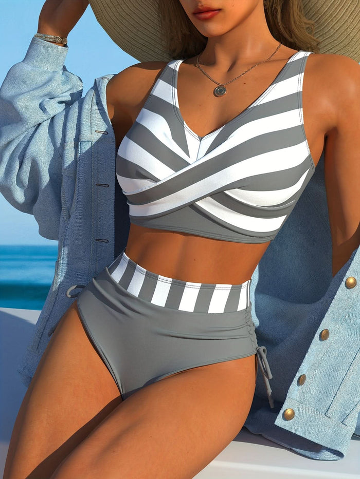 Mykonos Stripe – Fashion Bikini Set - Maison Moriah