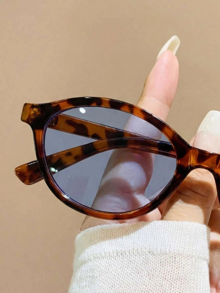 Porto Leopard Print Oval Sunglasses – Unisex - Maison Moriah