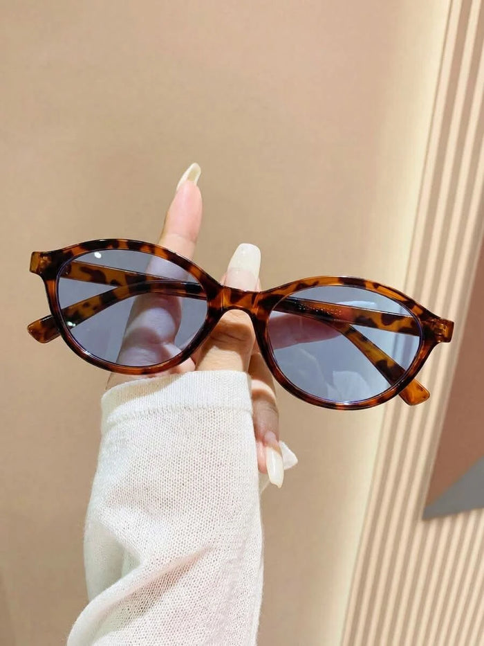 Porto Leopard Print Oval Sunglasses – Unisex - Maison Moriah