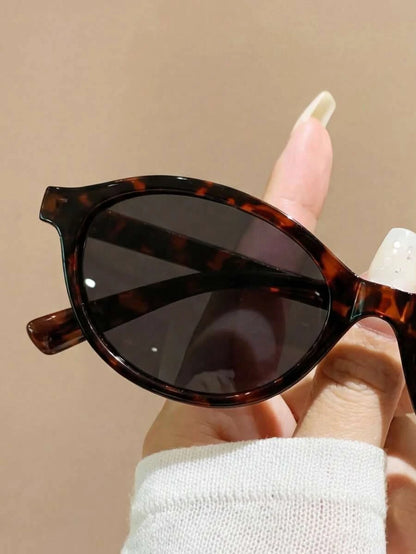Porto Leopard Print Oval Sunglasses – Unisex - Maison Moriah