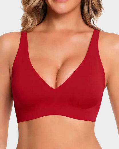 Seamless Deep V Push - Up Wireless Bra - Maison Moriah