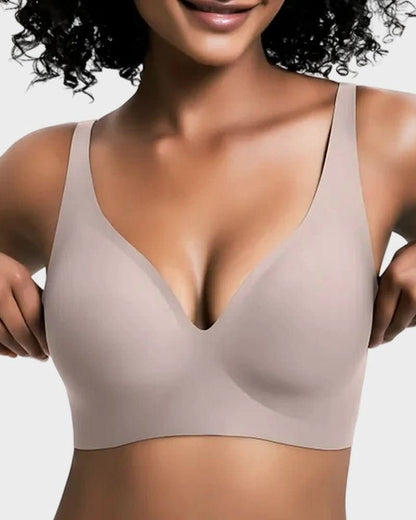 Seamless Deep V Push - Up Wireless Bra - Maison Moriah