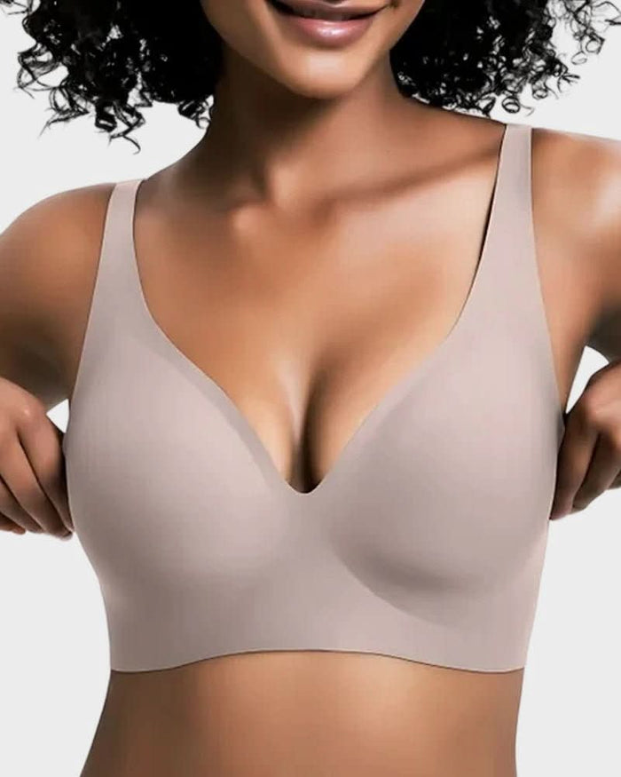 Seamless Deep V Push - Up Wireless Bra - Maison Moriah