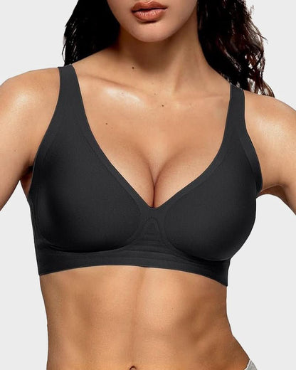 Seamless Deep V Push - Up Wireless Bra - Maison Moriah