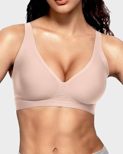 Seamless Deep V Push - Up Wireless Bra - Maison Moriah