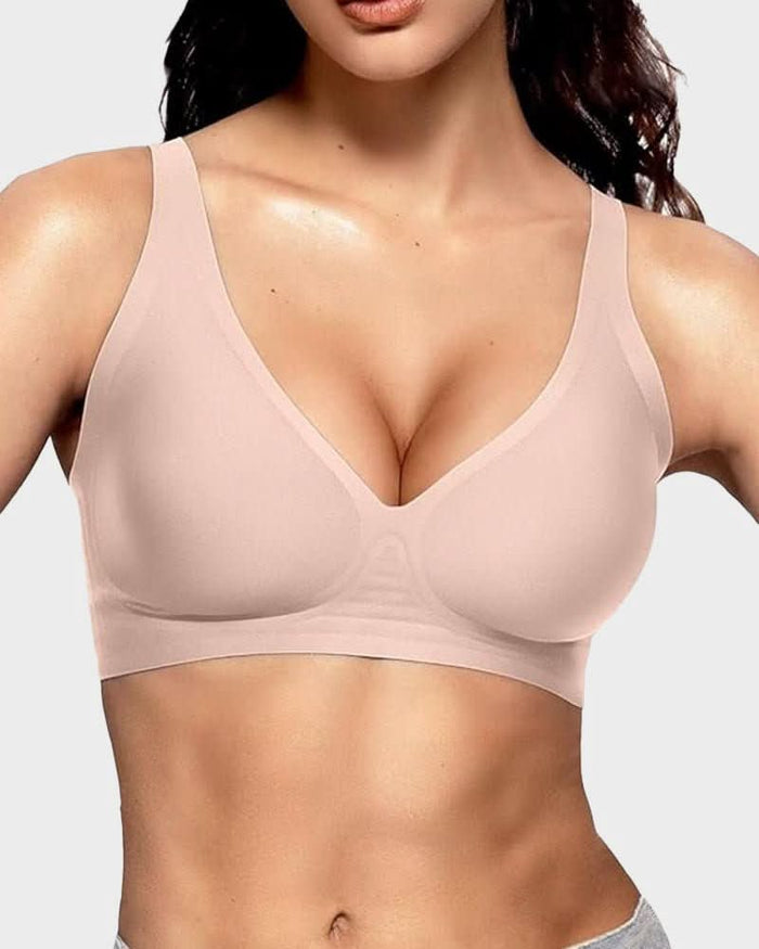 Seamless Deep V Push - Up Wireless Bra - Maison Moriah