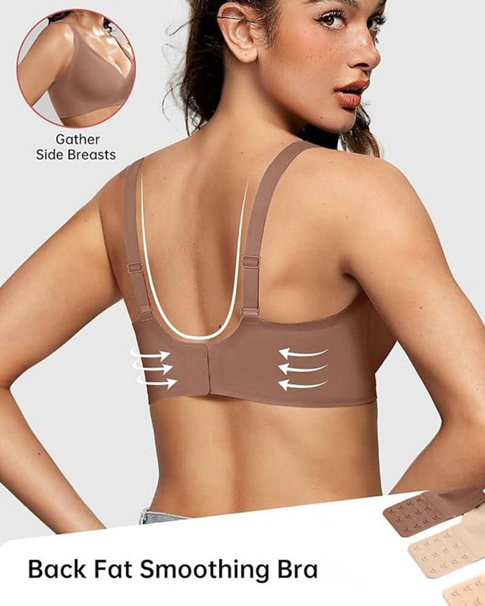 Seamless Deep V Push - Up Wireless Bra - Maison Moriah