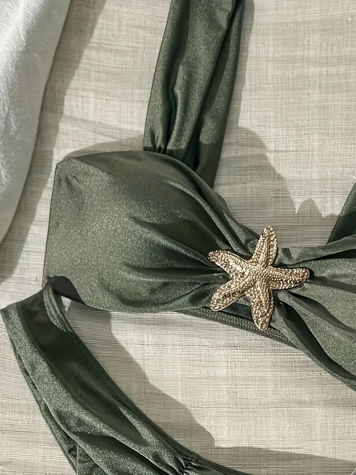Solid Cut - Out Bikini Set — Modern Beachwear - Maison Moriah