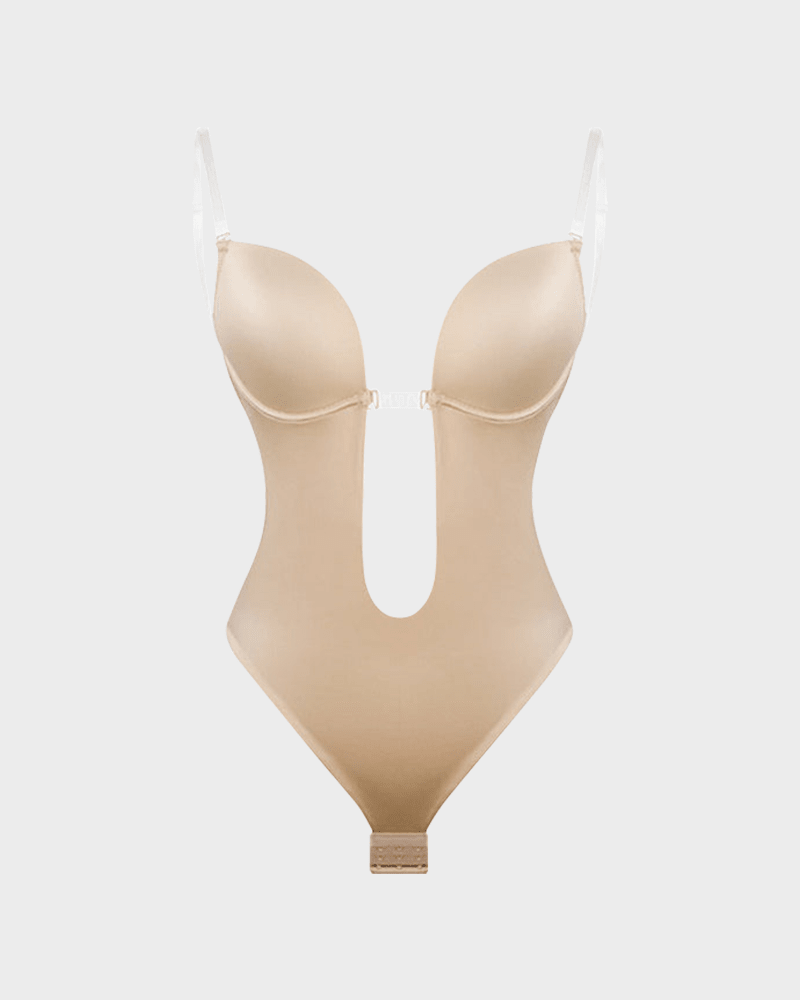 Strapless U Plunge Thong Bodysuit - Maison Moriah