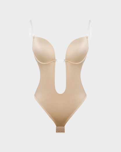 Strapless U Plunge Thong Bodysuit - Maison Moriah