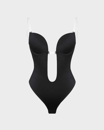 Strapless U Plunge Thong Bodysuit - Maison Moriah