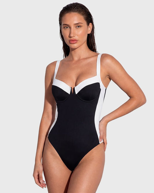The Marbella Waist‑Sculpting Contour One Piece Swimsuit - Maison Moriah