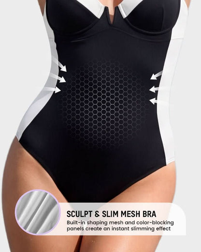 The Marbella Waist‑Sculpting Contour One Piece Swimsuit - Maison Moriah