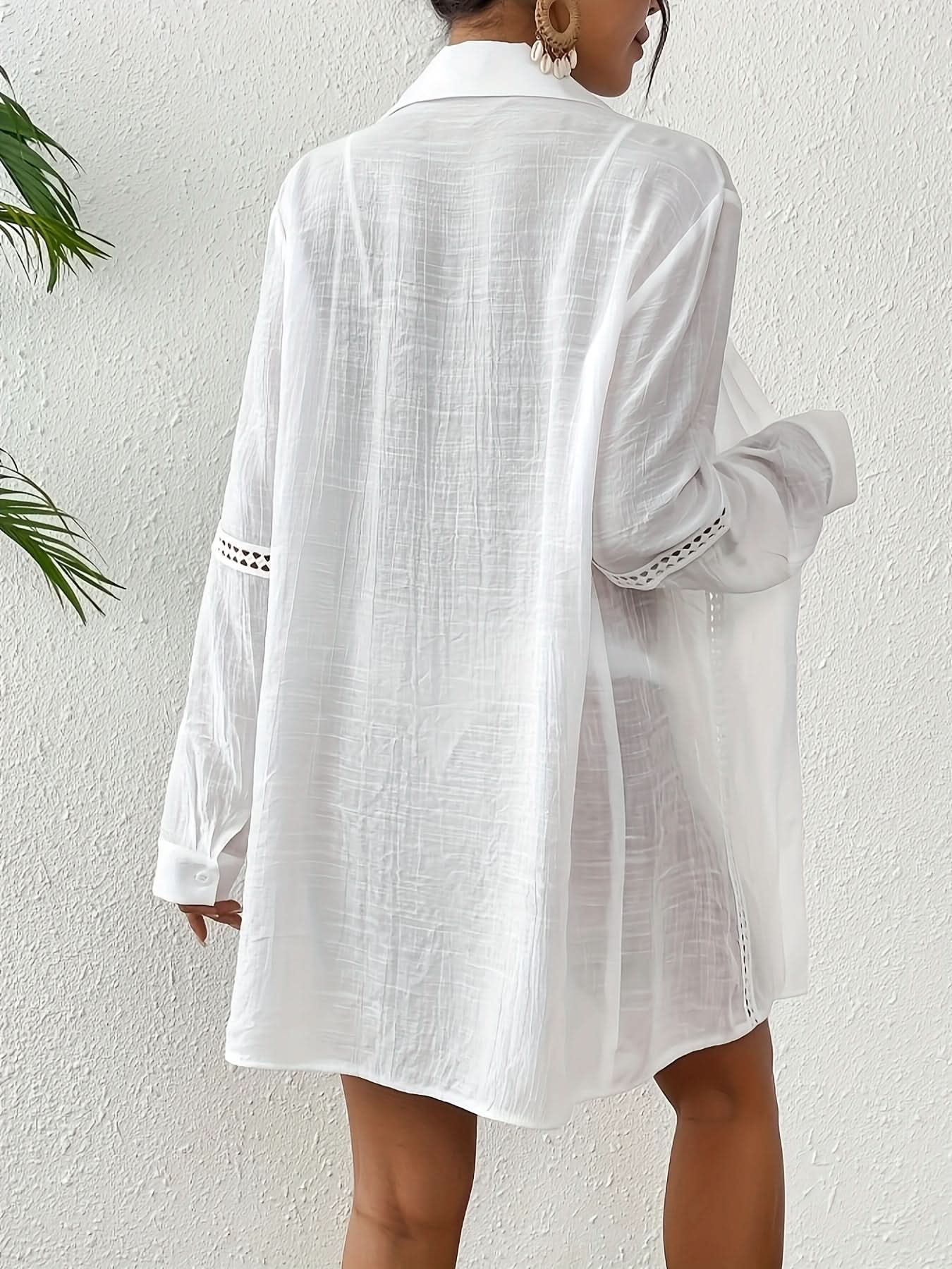 Vienna Grace – Elegant Long Sleeve Button - Up Blouse - Maison Moriah
