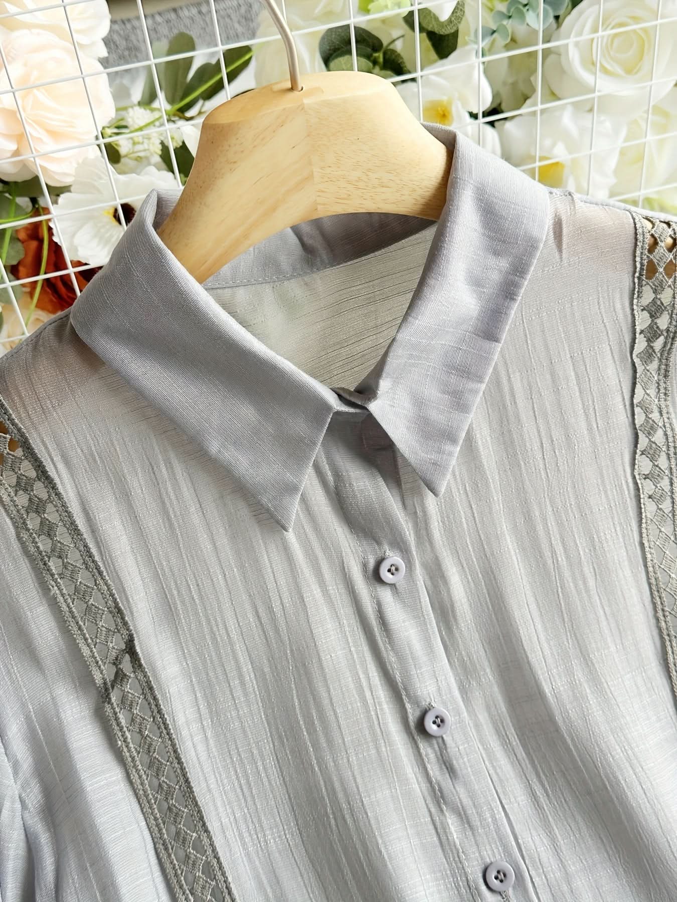 Vienna Grace – Elegant Long Sleeve Button - Up Blouse - Maison Moriah